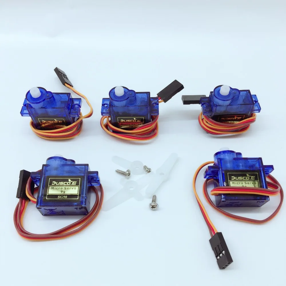 5 шт./лот SG90 9G микро сервомотор для робота 6ch RC вертолет самолет управление Arduino