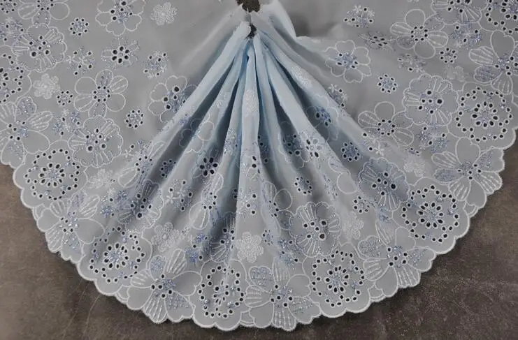 Новинка 3 метра/партия шифоновые цветы аксессуары для украшения платья синяя