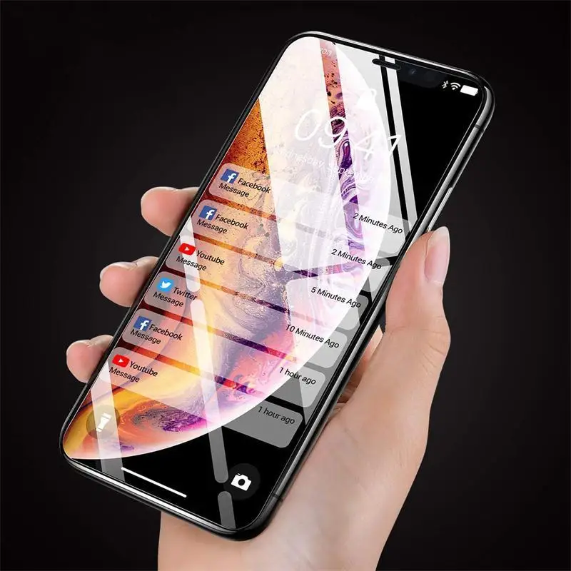 9D Защитное стекло для IPhone 6 6S 7 8 Plus стекло для Iphone 7 6 8 X XR XS MAX полная защита экрана стекло Защита экрана