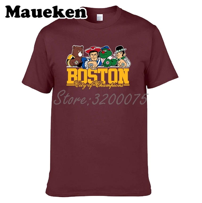 23 Для мужчин Boston City For New England Celtics Bruins Красная футболка Sox одежда футболка мужская комикс мультфильм W0301001 - Цвет: 23