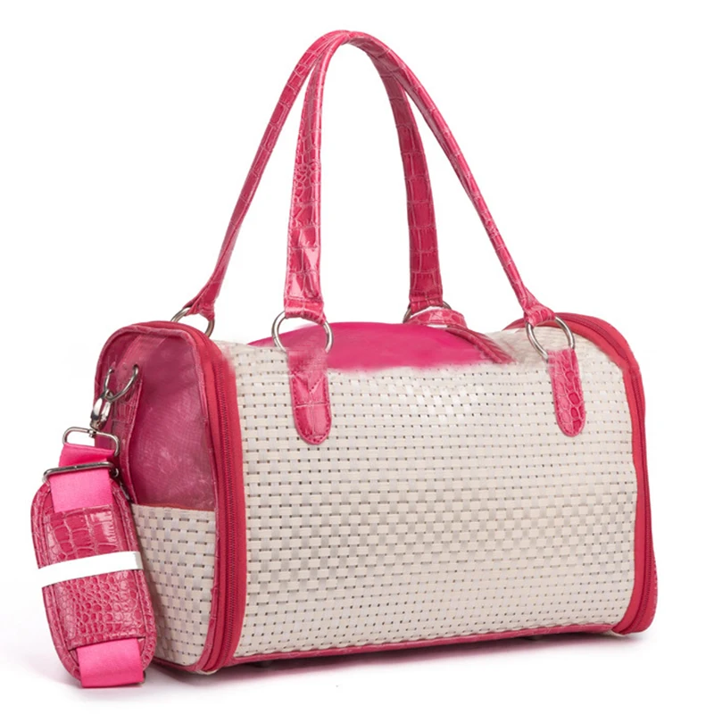 Принты цветов сумки для путешествий переносная ПВХ посылка домашних животных на