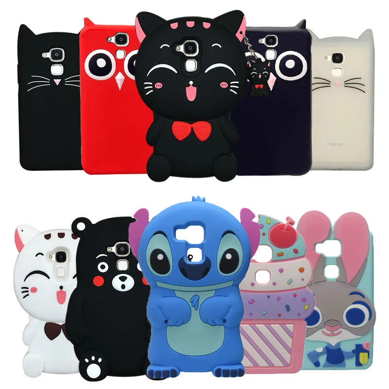 3D Cartoon Ice Cream Silicon Cover For Honor 5C Case Huawei GT3 5.2 ''Phone 7 Lite |