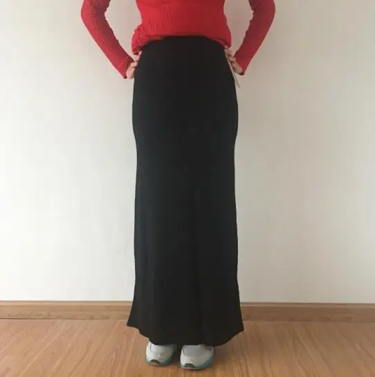 Женская длинная юбка-макси юбка Макс Сексуальная Повседневная Длинная для