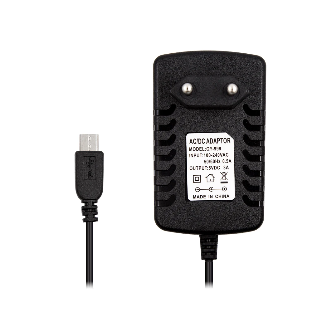 5 в 3 А Raspberry Pi адаптер питания Micro USB зарядка для бананового pi pro 3B + европейская