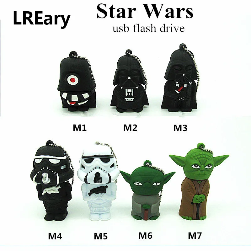 Darth Vader/футболки с рисунками Люка Скайуокера/йода флэш накопитель usb флеш 16 32 ГБ