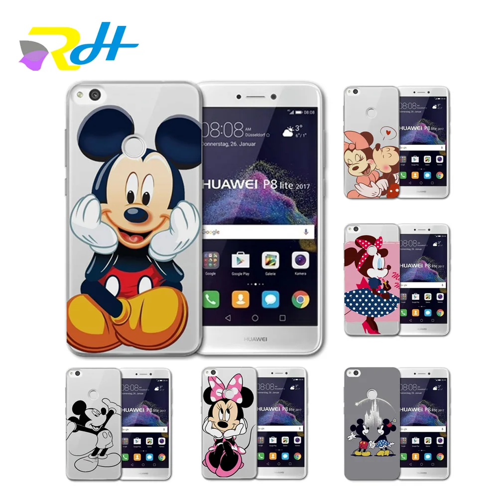 Чехол для Huawei honor 6A 6X 9 чехол телефона с Микки и Минни Y5 II Coque Etui 2018 2017 Y6II Y6 Pro Y7