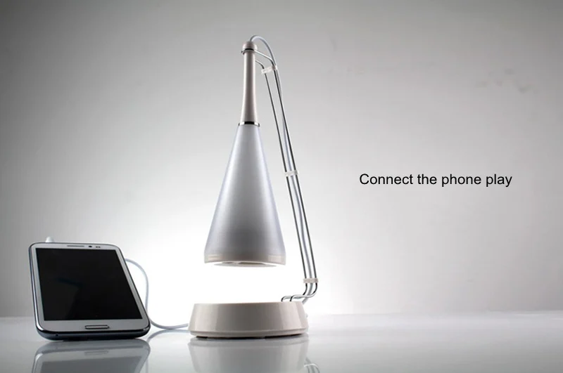 JINLE многофункциональная креативная Беспроводная bluetooth музыкальная лампа USB DC 5 V зарядка сенсорный светодиодный черный белый аудио настольная лампа