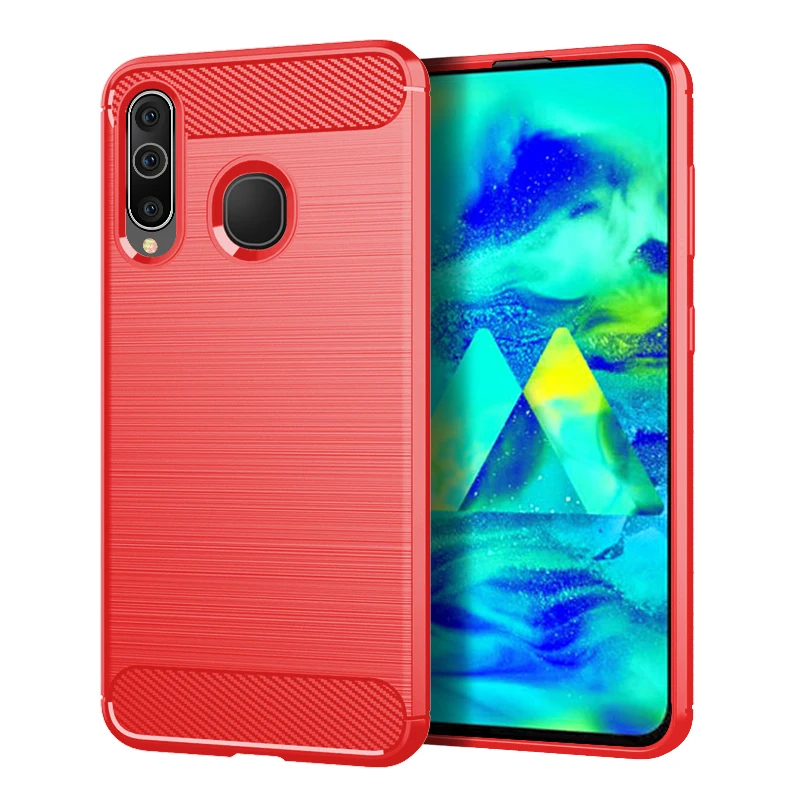Чехол из углеродного волокна для Samsung Galaxy M40 A60 прочный армированный мягкий чехол