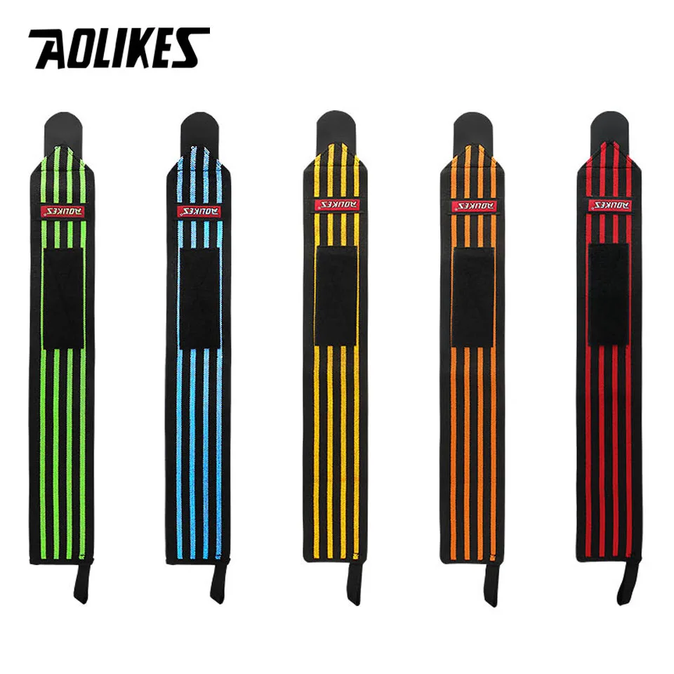 AOLIKES 2 шт./лот Powerlifting спортивный браслет для тренажерного зала фитнеса гантели