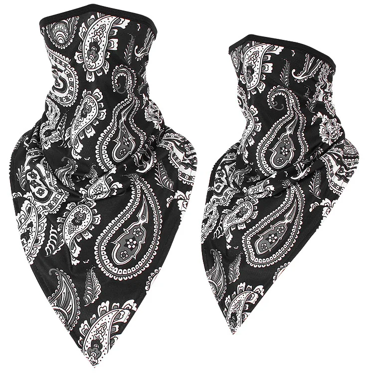 505BX Ice Silk WOSAWE, велосипедная полумаска для лица, треугольная быстросохнущая велосипедная маска, Солнцезащитная маска для альпинизма, лыжной тренировки шеи, анти-УФ, спортивная защита - Цвет: 505BX Ice Silk