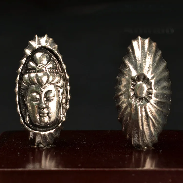 Винтажные металлические шарики в виде Будды 5 шт. бисер с отверстием 2 мм для