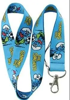 50Pcs The Smurfette Mobile Phone Lanyard Key Card ID Chain Neck Straps Party Gift | Berets