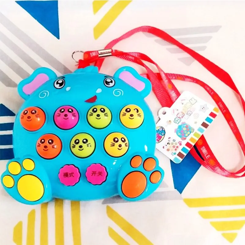 Детские Пластиковые Музыкальные игрушки для малышей игра в хомяка насекомое