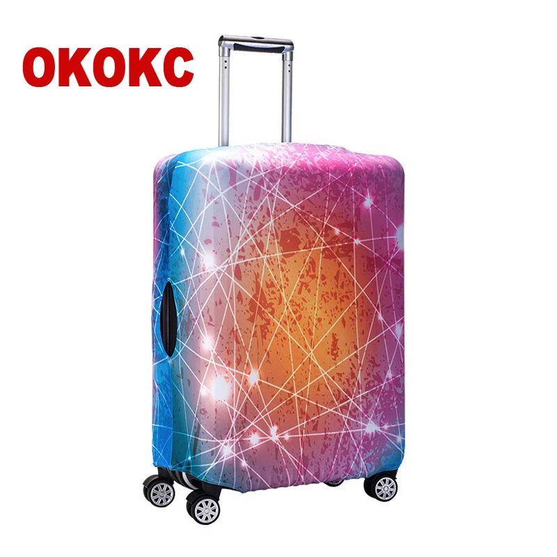 OKOKC леопардовый Эластичный Защитный чехол для багажа Дорожный чемодан Tolley