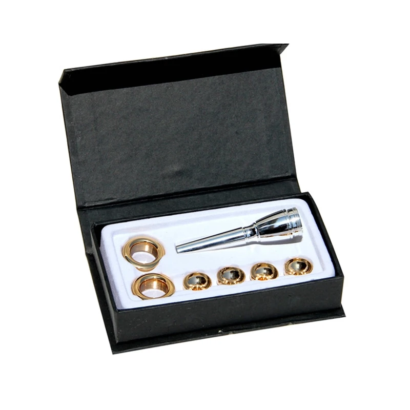 

SUERTE Bach Type Trumpet Mouthpiece Set 7C Mouthpiece with 3C2C2B3BHead Gold Plated High Quality Musical Instruments Accessories