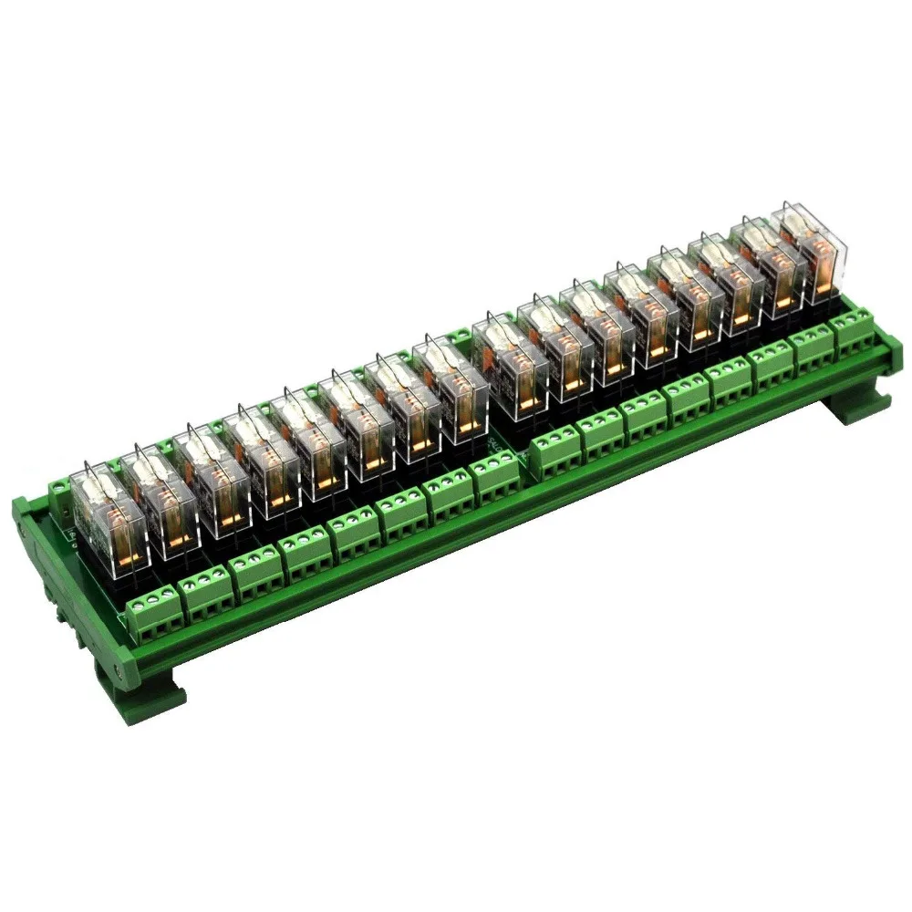 Электроника салон на din рейку AC/DC 12V Управляйте 16 SPDT 16Amp вставные Мощность