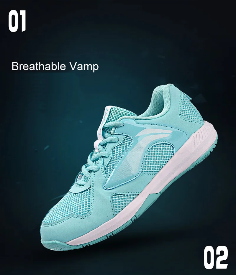 Li-Ning/женская спортивная обувь для быстрого бадминтона; износостойкая спортивная обувь с дышащей подкладкой; кроссовки для фитнеса; AYTN056 XYY123