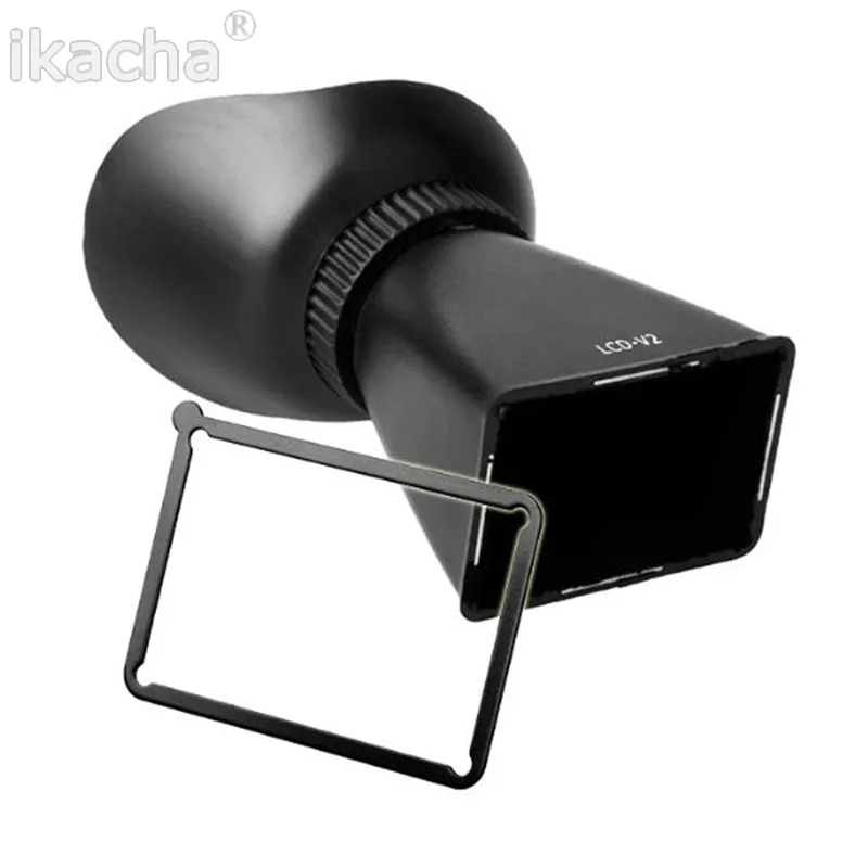 2,8x" 3:2 V2 ЖК-дисплей видоискатель лупы Eyecup V2 для Canon 550D 5D MARK III для Nikon D90 и 2.8X ЖК-дисплей видоискатель