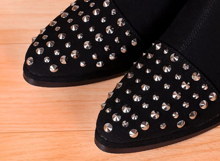 Ковбойские сапоги мужские итальянские армейские с острым носком из замши и кожи