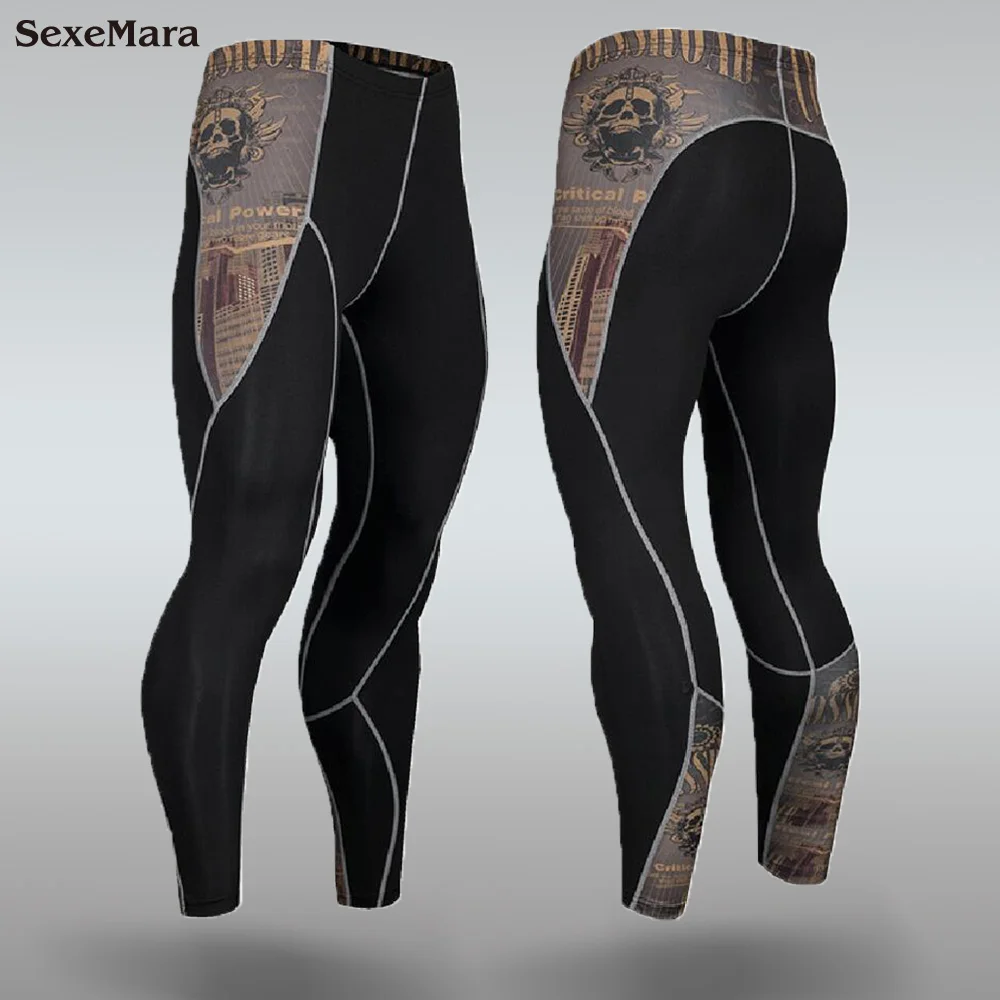 Trousers Мужской спортивный костюм rashgard, комплект спортивной одежды, спортивный костюм для мужчин, футболки для кроссфита с длинным рукавом, Мужская одежда, компрессионные беговые костюмы Mma - Цвет: Trousers