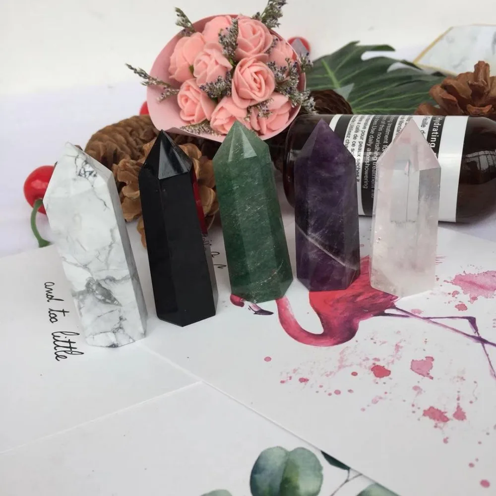 5 шт. разные красивые натуральные кристаллы минерального кварца каменные камни