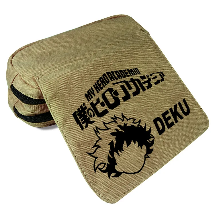 Футляр для хранения My Hero академии Мультяшные косметички Midoriya Izuku Холщовая Сумка