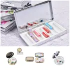 Портативный прочный металлический круглый медицинский контейнер для держателя органайзера чехол для таблеток металлический круглый чехол для лекарств