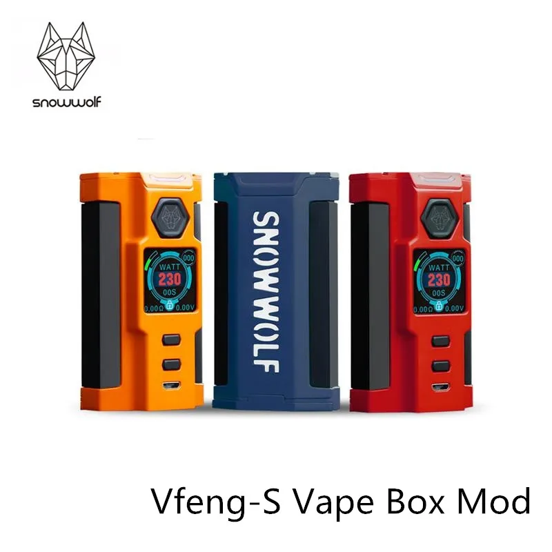 Электронная сигарета Snowwolf Vfeng S Mod Sigelei Vape 230W Box 1 30 дюйма TFT цветной экран TC S|Системы