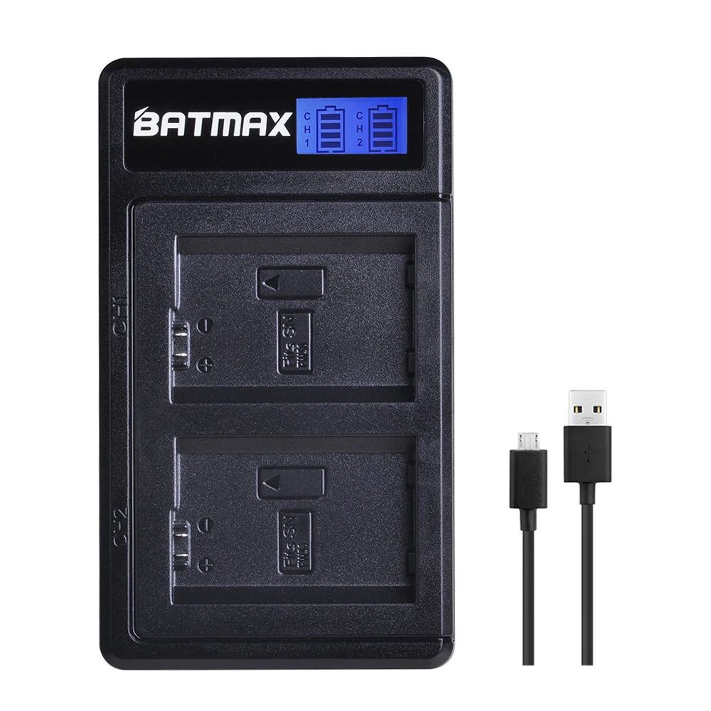 1 шт. 2000 мАч NP-FW50 NPFW50 батарея для камеры + новейший ЖК-дисплей USB двойное зарядное