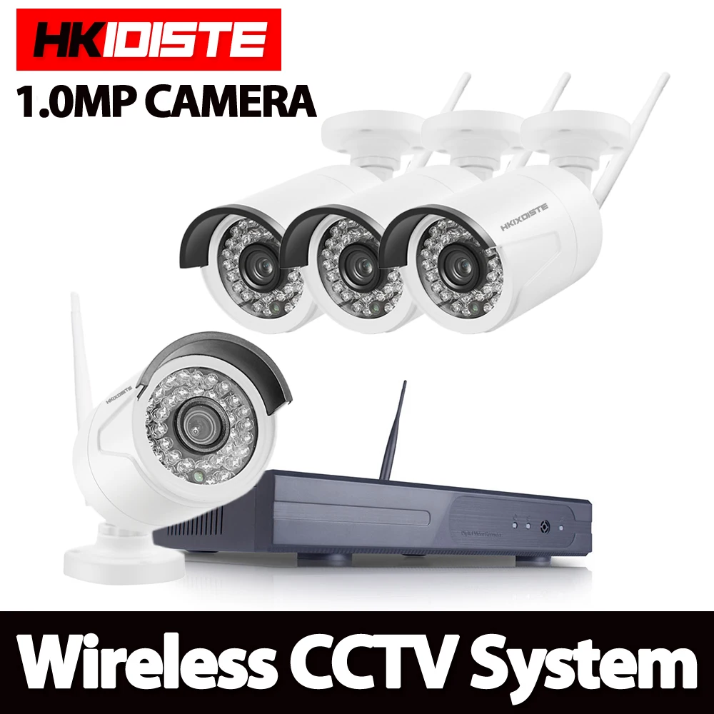 Беспроводная система видеонаблюдения NVR 720P IP камера с Wi Fi водонепроницаемая