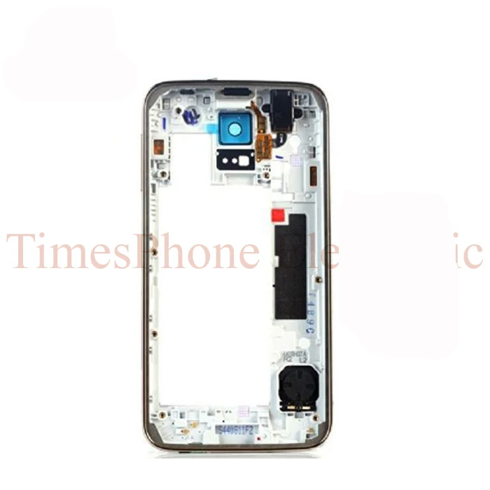 1 шт./лот Золотая сменная рамка ЖК дисплея для Samsung Galaxy S5 SV I9600 G900 средняя Корпус