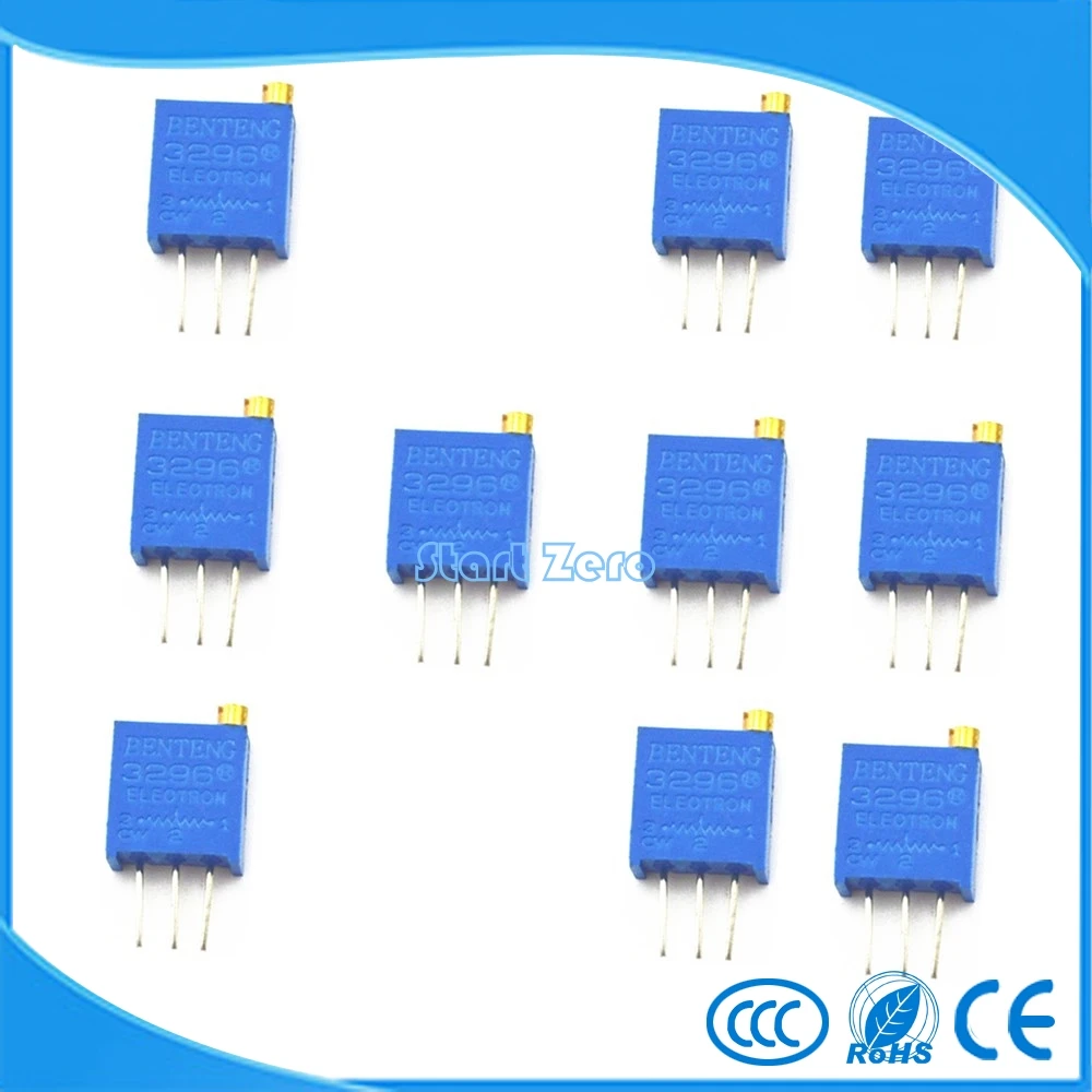 10 шт. 3296 Вт 2 м фотопотенциометр Ом высокоточный переменный резистор|resistor 3296|resistor