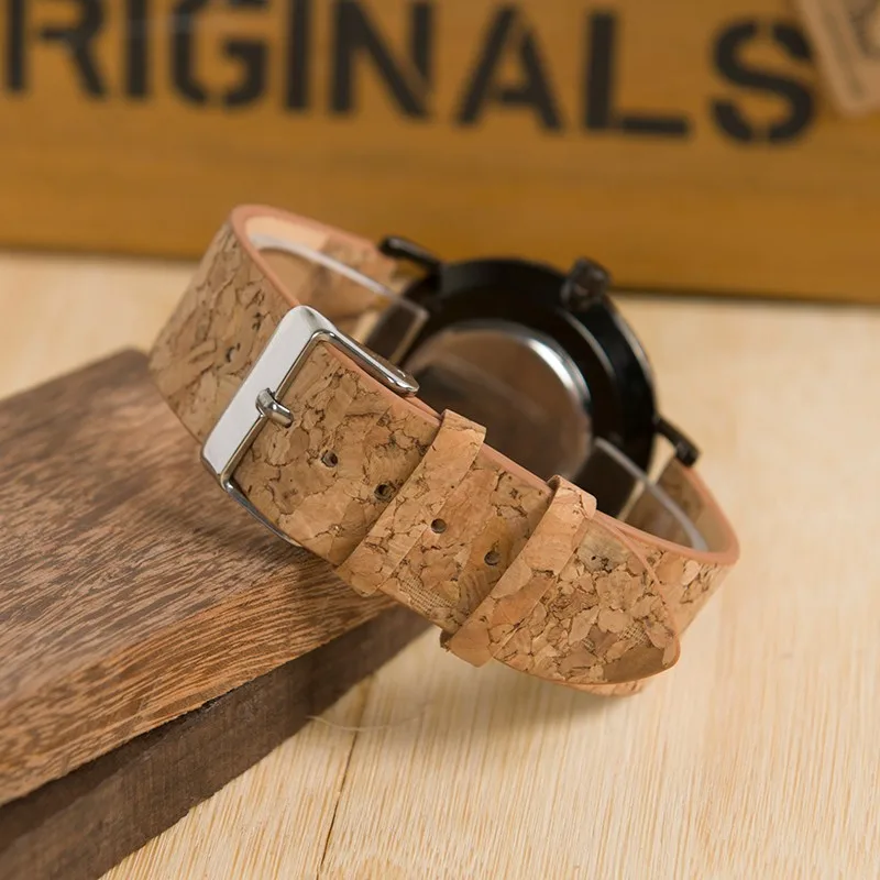 Бобо птица CcE19 Bamboo набрать моды деревянный Часы Mujer кварцевые часы кожаный ремешок Нержавеющая сталь случае в коробке для дам