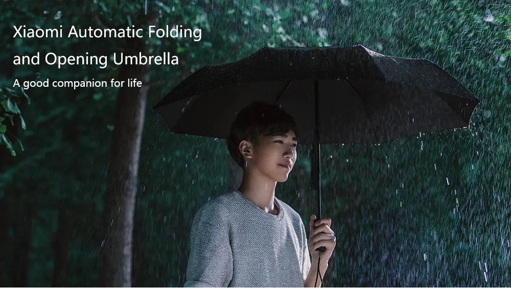 Xiaomi Mijia автоматический Um-brella складной и открывающийся зонтик дистанционное управление ветрозащитный водонепроницаемый для солнечных дождливых дней анти-УФ