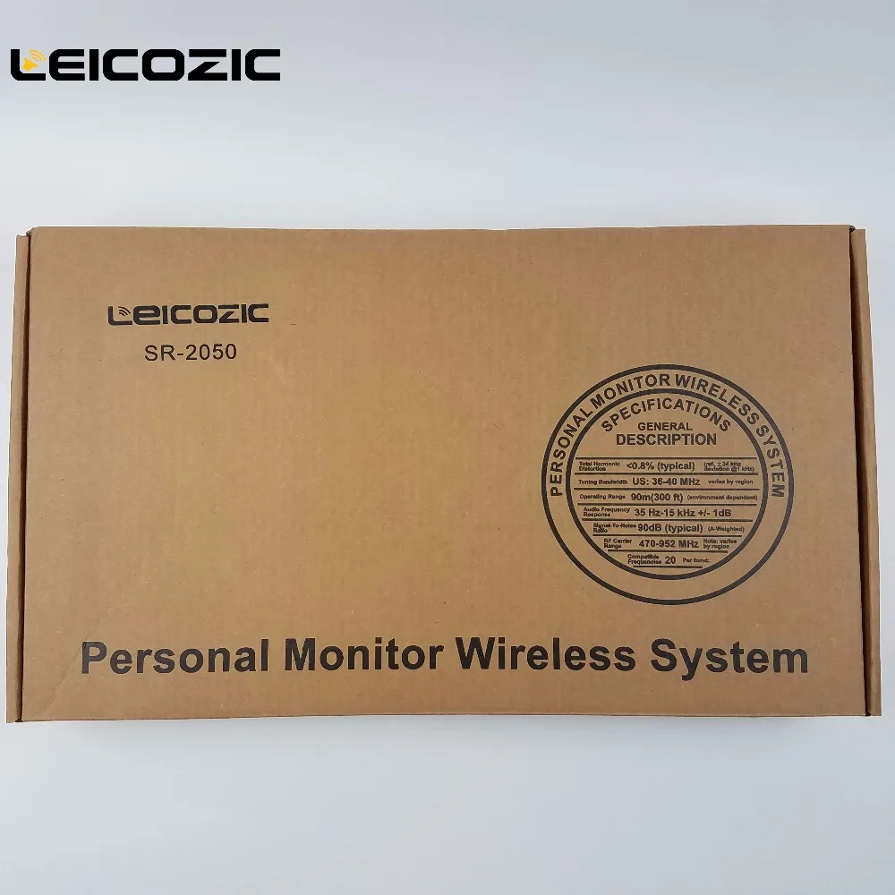 Leicozic 4 приемника в ухо монитор система 2 канальный беспроводной мониторинг с