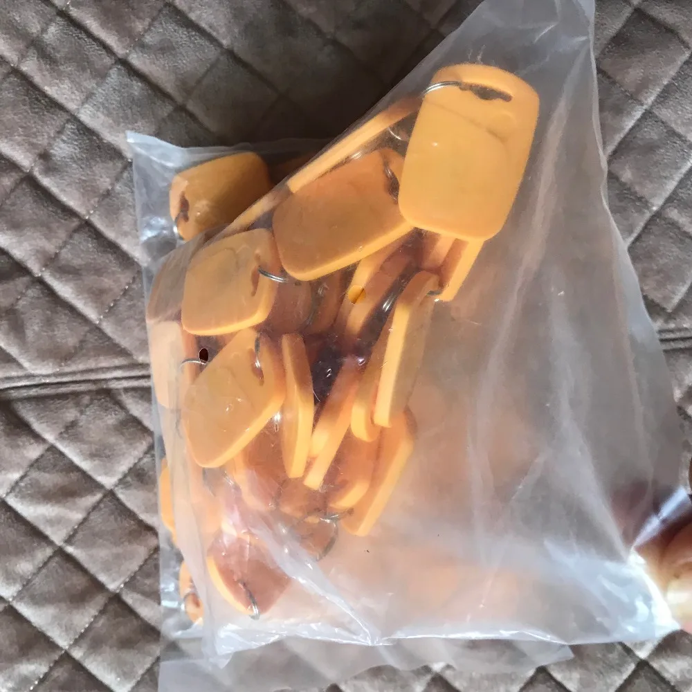 100 шт./лот 13 56 МГц желтый RFID IC карты маркеры брелоки для контроля доступа вход Mechine |