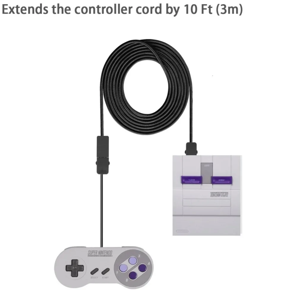 1 8 м/3 м удлинитель для Nintendo SNES & NES Mini Classic Controller|Запасные части| |