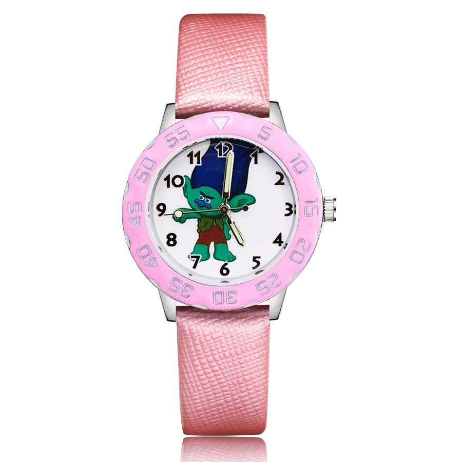 Модные милые симпатичные наручные часы в стиле троллей для детей студентов
