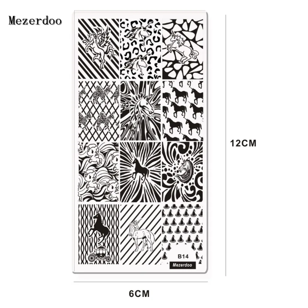 1 шт. прямоугольная штамповочная пластина Единорог Лошадь Леопард оригами шаблон