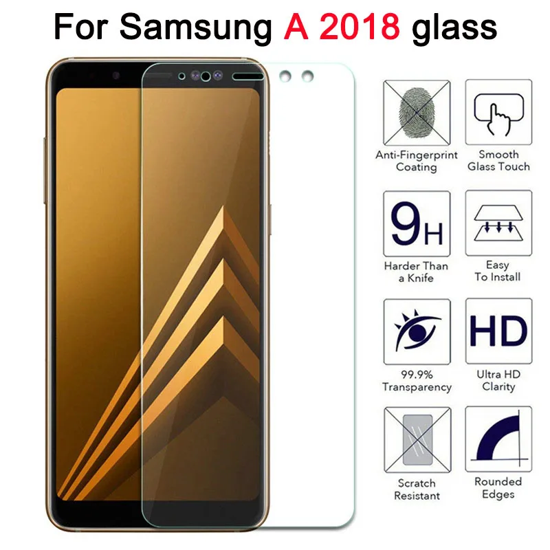 Защитное стекло для samsung Galaxy A9 A8 Plus A5 2018 закаленное защитное экрана на galax A 5 8 9 A92018