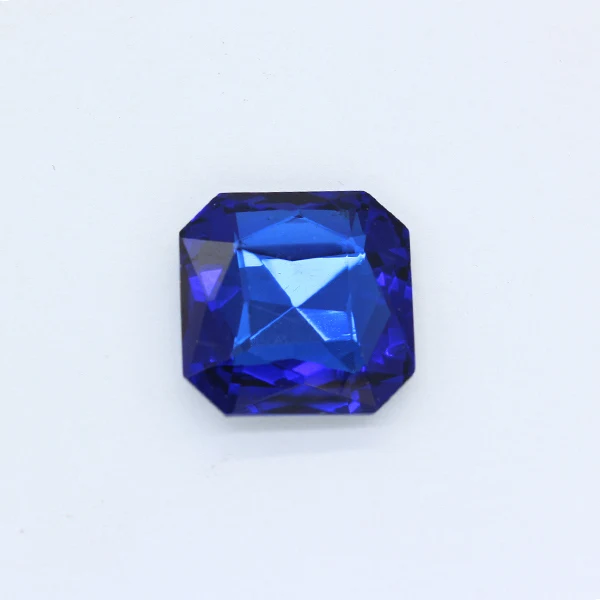 sapphire 9p 23 мм квадратный цвет с заостренным фольгированным дном сзади стекло камень граненый Кристалл Стразы детская игрушка счетчик декор драгоценность DIY ремесло одежда - Цвет: sapphire