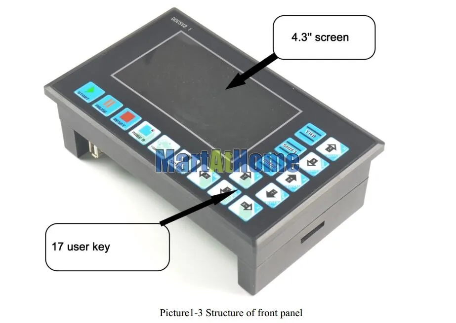 ЧПУ система управления DDCSV2.1 USB 500 кГц 3/4 осевое управление движением ler TFT связь G код ARM9+ FPGA поддержка USB флэш-накопитель чтение