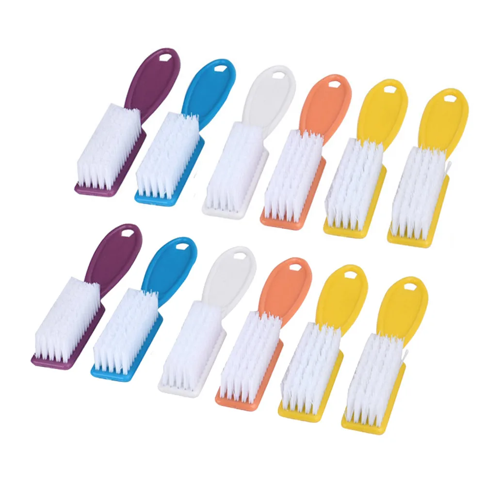 12 pcs Women Pro Nail Scrub Brushes Health Beauty Care Accesory Set Manicure Tool oc23 | Красота и здоровье