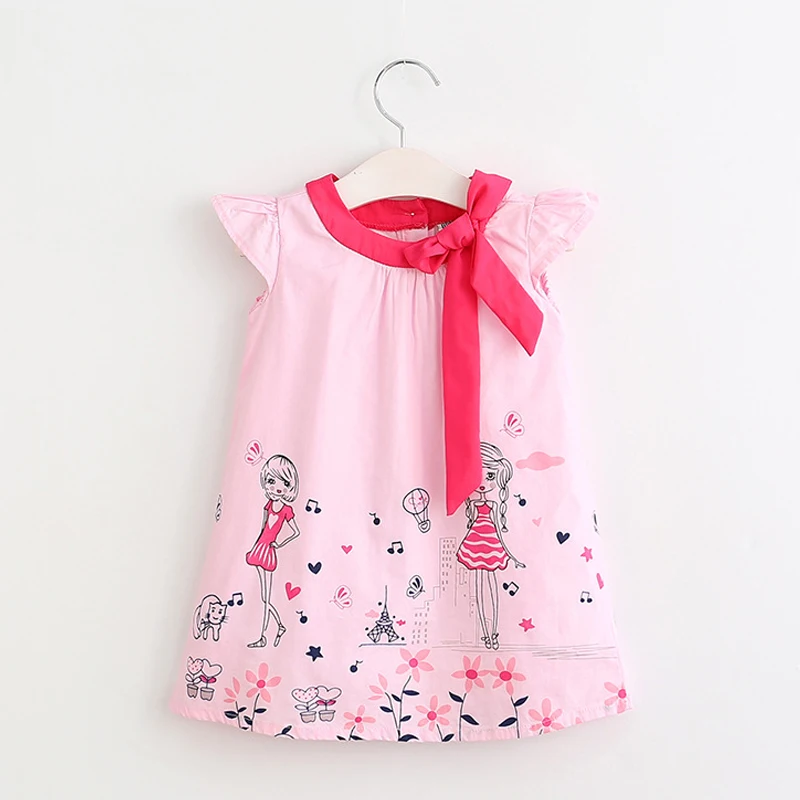 Девушки Одежды Платья 2017 Весной И Летом Девушка Sweet Смазливая Streamer Маленькая