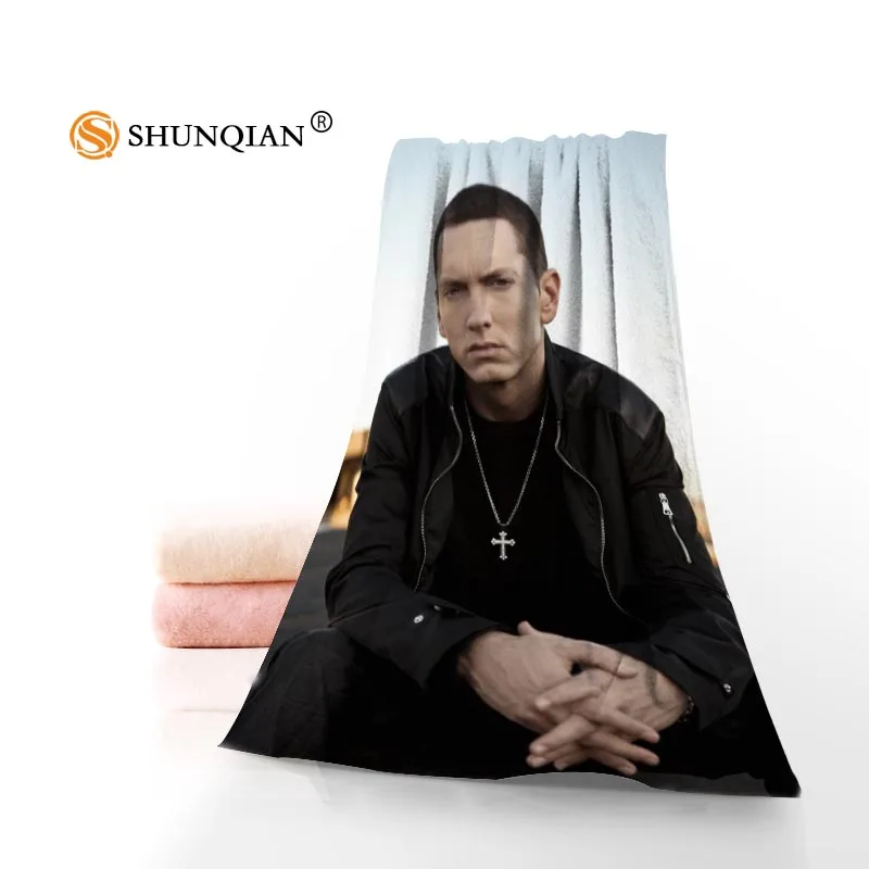 

Hot Custom Eminem Towel Printed Cotton Face/Bath Towels Microfiber Fabric For Kids Men Women Shower Towels A7.24-1