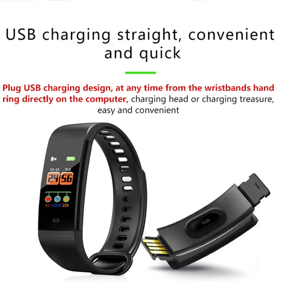 HORUG умный Браслет фитнес трекер цветной экран браслет Спорт Шагомер мгновенное