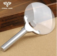 2x 6x 130mm handheld portable illumination hand magnifier magnifying glass loupe tool with 2 led lights lamp
