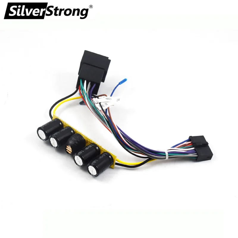 SilverStrong шумоподавитель фильтр шумоподавления Настройка звука с реле конденсатора для удаления шума электричества для автомобиля dvd