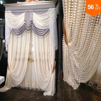 18 luxury valance tulle curtain bedroom embroidered white curtain tulle beaded white curtains valance summer door bead curtains