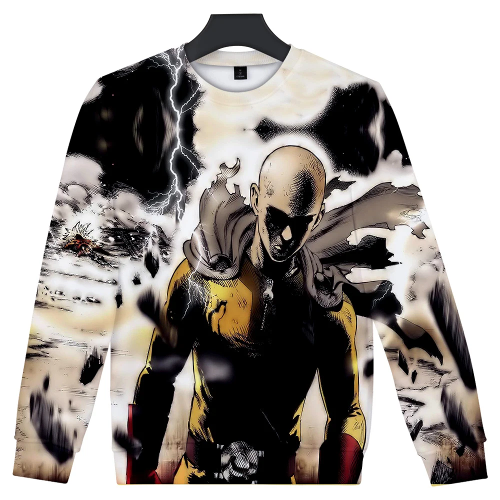 Толстовка One Punch Man 2 сезона аниме Харадзюку Мужская 3d Японская уличная одежда